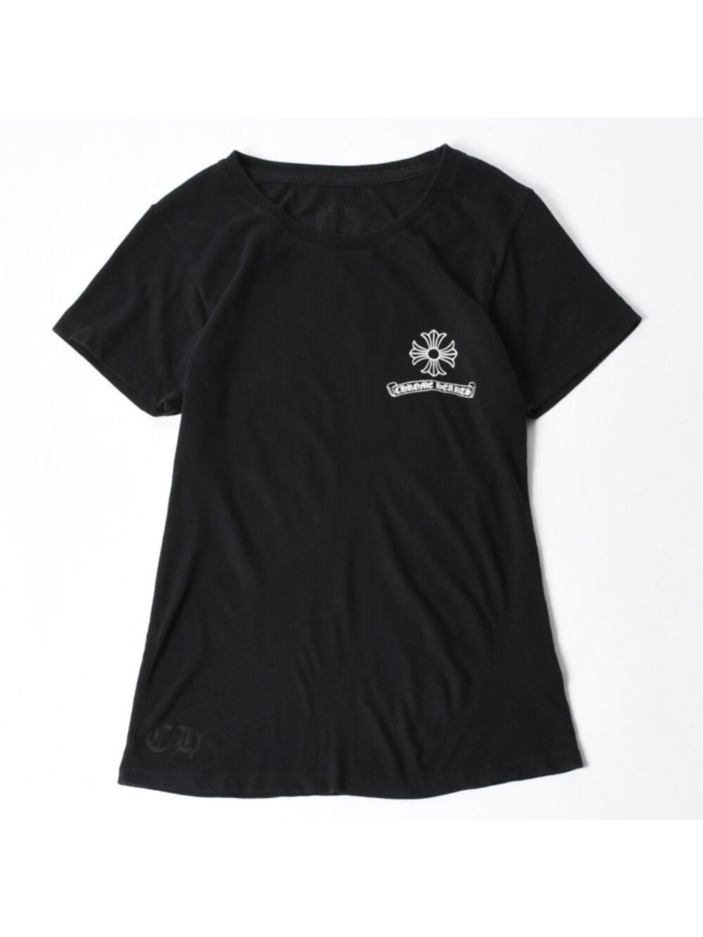 Chrome Hearts Print T-Shirt CH Plus Vine Dagger Scroll Label Black M